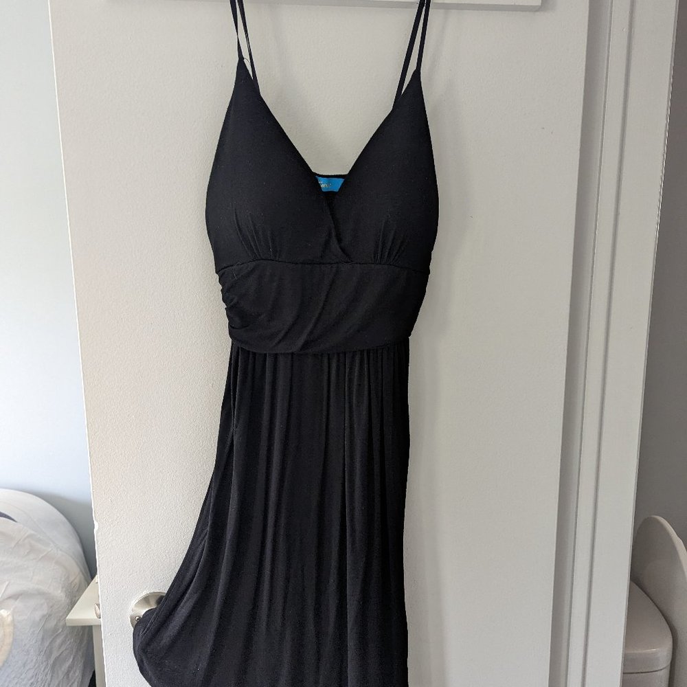 Black spaghetti strap dress